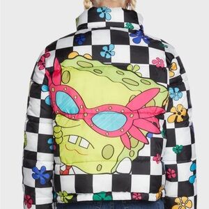 Brand new reversible, SpongeBob Square pants, puffer jacket